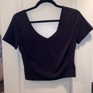 Black lululemon align Tshirt size 8